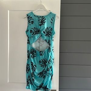 Women's 2023 Summer Sleeveless Hollow Out Twist Bodycon Dress Wrap Slim FitDress